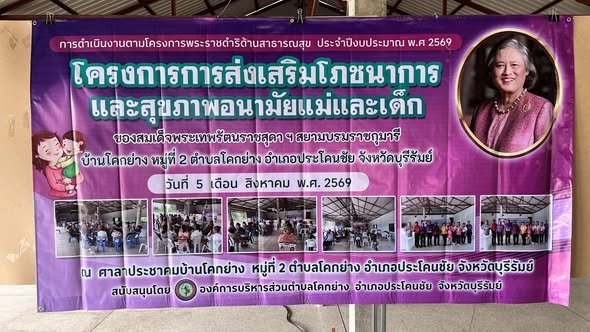 โครงการการส่งเสริมโภชนาการและสุขภาพอนามัยแม่และเด็ก ณ ศาลาประชาคมบ้านโคกย่าง หมู่ที่ ๒ ตำบลโคกย่าง